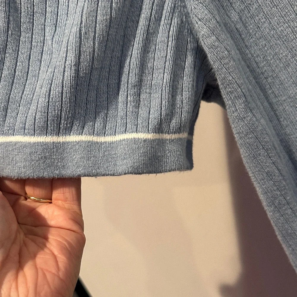 GAP Ribbed Button-Front Polo Shirt - Picture 3 of 3